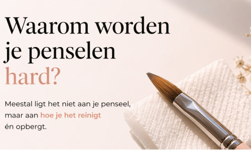 Hoe voorkom je dat je nagelpenselen hard worden?