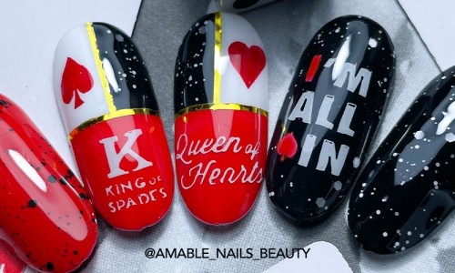 Love is a Card Game – Nail Art Inspiration Love is a Card Game – Nail Art Inspiration