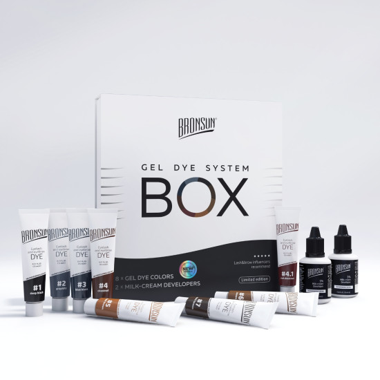 Kit de teinture pour cils et sourcils en gel avec développeur