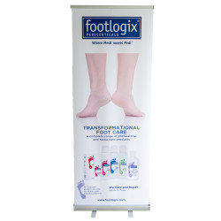 Footlogix® Roll Up Banner Beauty 79x200cm Footlogix® Roll Up Banner Beauty 79x200cm