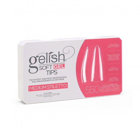Soft Gel Tips MEDIUM STILETTO 550pcs