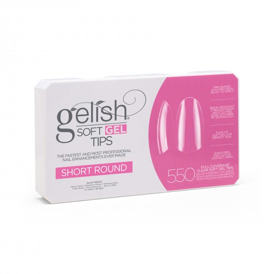 Soft Gel Tips SHORT ROUND 550pcs