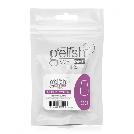 Soft Gel Tips Medium Coffin #00 (50pc)