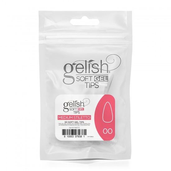 Soft Gel Tips Medium Stiletto #00 (50pc)