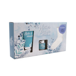 Winter Charm Bath Gift Set With A Pair Of Warm & Cozy Socks Winter Charm Bath Gift Set With A Pair Of Warm & Cozy Socks
