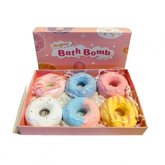 Donut Bath Bomb Bruisbal Strawberry