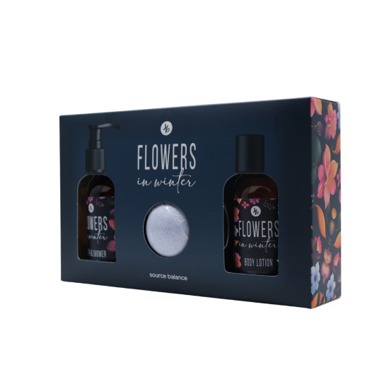 Ensemble Cadeau Fleurs en Hiver