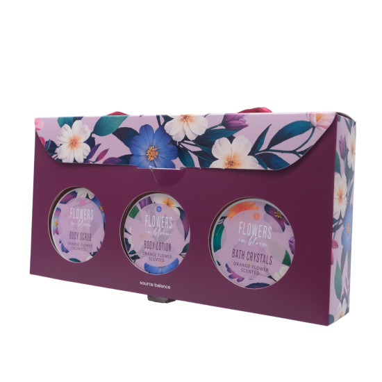 Ensemble Cadeau de Bain Fleurs en Floraison Taille Moyenne