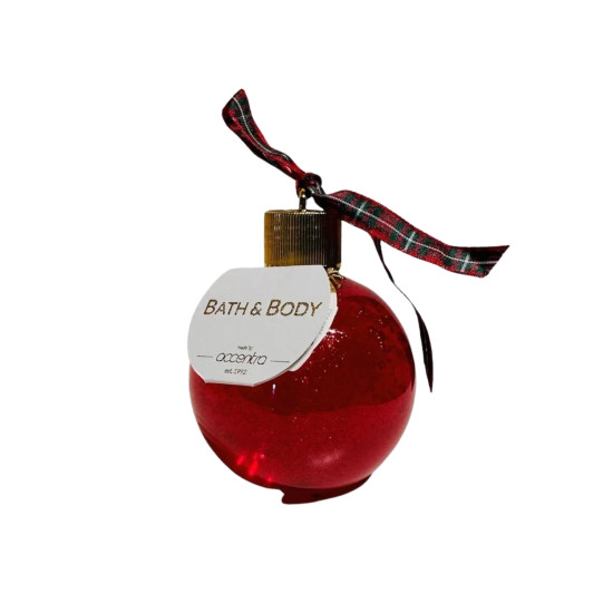 Bonjour Gel Douche Boule de Noël d'Hiver 240 ml ROUGE