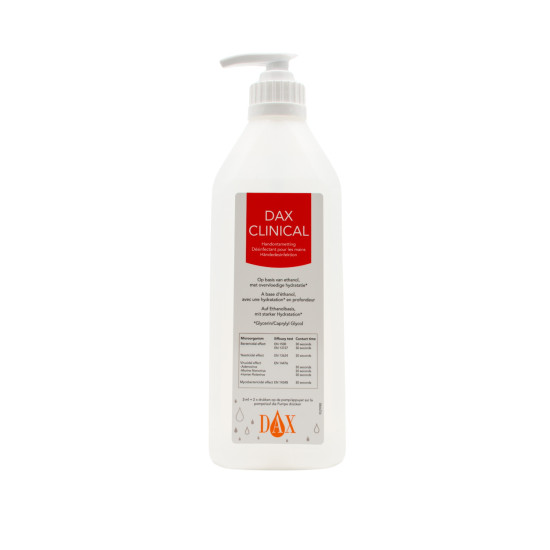 Désinfectant pour les mains Clinique avec pompe 600ml, Dax
