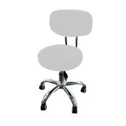 Sadle Seat With Backrest Terry Cloth Cover White Sadle Seat With Backrest Terry Cloth Cover White