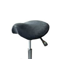 Saddle Stool Cover - Terry Cloth BLACK