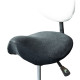 Saddle Stool Cover - Terry Cloth BLACK