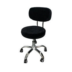 Sadle Seat With Backrest Velours Covver Black Sadle Seat With Backrest Velours Covver Black