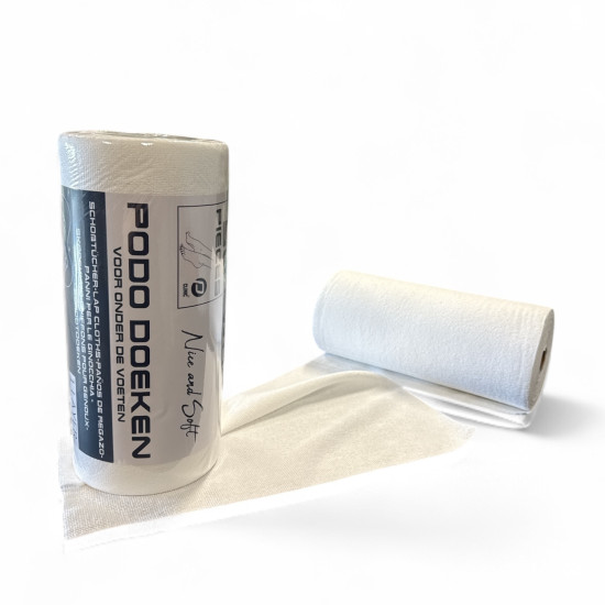 Wasbare Pododoeken rol WIT 33x45cm - 50st/rol
