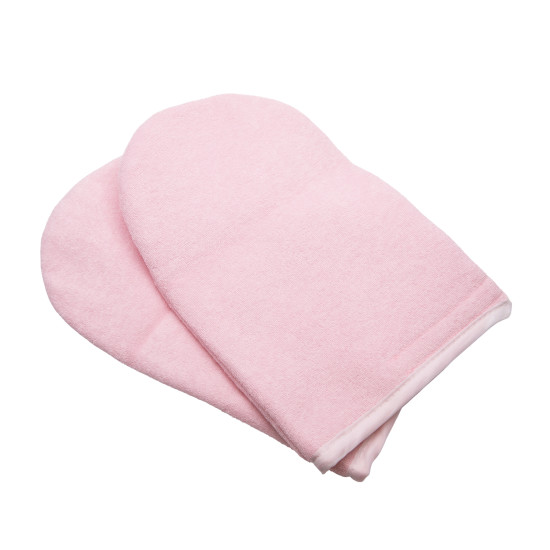 Gants de toilette en tissu éponge ROSE (1 paire)