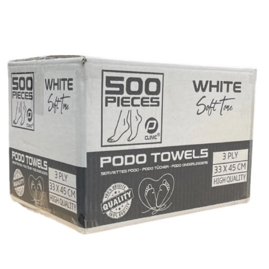 Podo Handdoek Plasty WIT (500 stuks/doos)