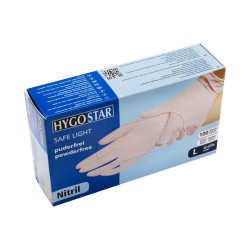 Nitril Handschoenen Hygostar Safe Light LARGE Light Pink Nitril Handschoenen Hygostar Safe Light LARGE Light Pink