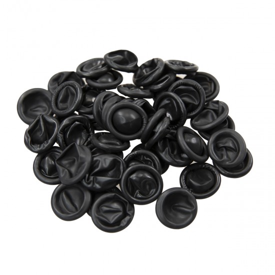 Latex Vingermutsjes BLACK (50pcs/bag)