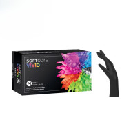Soft Care Vivid Nitrile Gloves M - Black (100pcs) Soft Care Vivid Nitrile Gloves M - Black (100pcs)