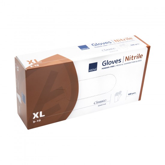 Nitrile Gloves Abena Classic XLARGE White