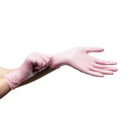 Nitrile Gloves Hygostar Safe Light XLARGE Light Pink