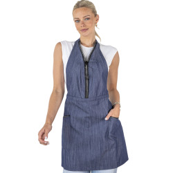 Tunic/Apron Diamond Zipper Denim - ONE SIZE  Tunic/Apron Diamond Zipper Denim - ONE SIZE
