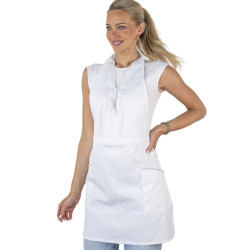Tunic/Apron Diamond Zipper White - ONE SIZE  Tunic/Apron Diamond Zipper White - ONE SIZE