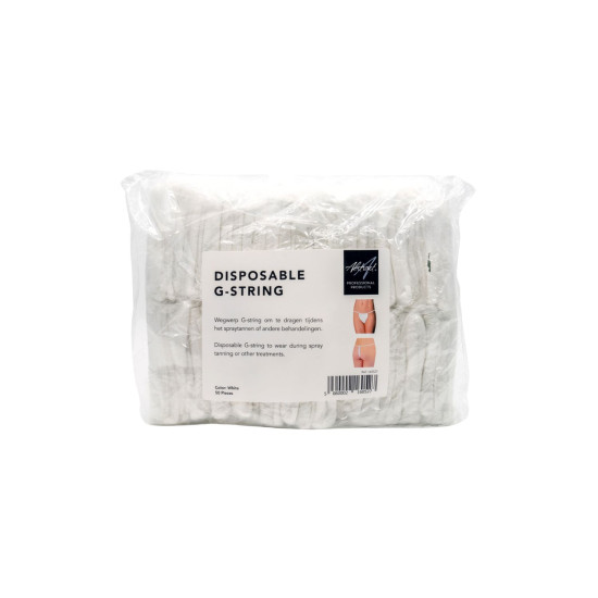 G-String BLANC (50pcs/sac) *DIS*
