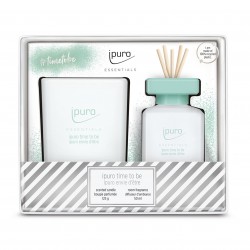 TIME TO BE Scented Candle 125gr & Fragrance Sticks 50ml set TIME TO BE Scented Candle 125gr & Fragrance Sticks 50ml set