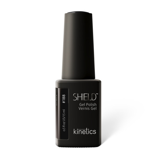 Shield™ Gel Polish Jet Black #188, 15ml