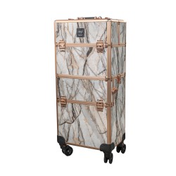 Trolley H76 Marble Pink & White with Rose Gold Frame Trolley H76 Marble Pink & White with Rose Gold Frame