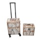 Trolley H76 Marble Pink & White with Rose Gold Frame