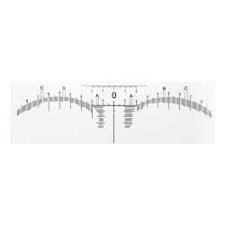 Eyebrow Ruler Stickers 50pcs Eyebrow Ruler Stickers 50pcs