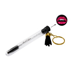 Lash Brush Keychain SPARKLE LIPS Lash Brush Keychain SPARKLE LIPS