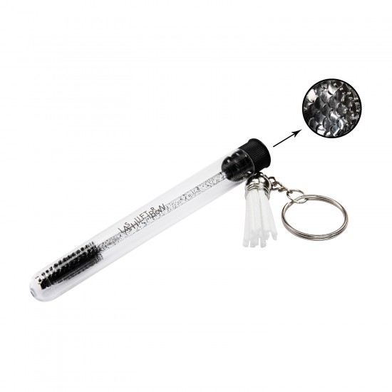 Lash Brush Keychain SCALE SILVER