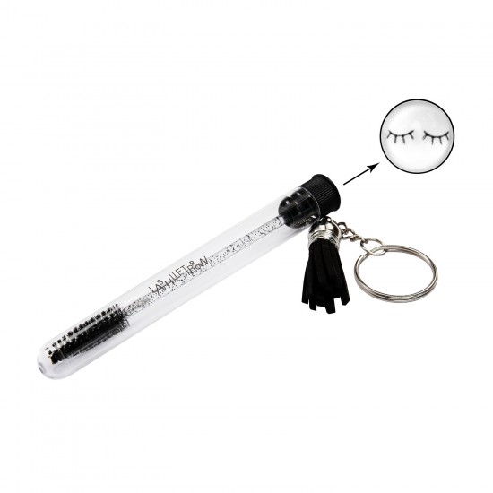 Lash Brush Keychain WINK WHITE