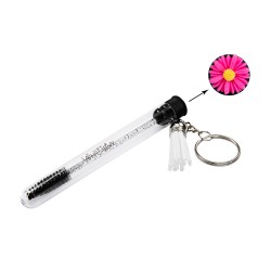 Lash Brush Keychain DAISY FUCHSIA Lash Brush Keychain DAISY FUCHSIA
