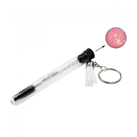 Lash Brush Keychain IRRIDESCENT FUCHSIA