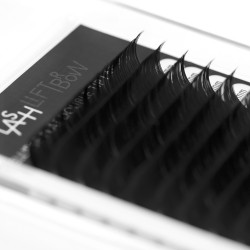 Ellipse Flat Double Tip Lashes C 0.15 x 14mm Ellipse Flat Double Tip Lashes C 0.15 x 14mm