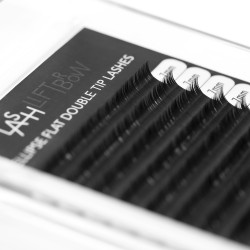 Ellipse Flat Double Tip Lashes C 0.15 x 7mm Ellipse Flat Double Tip Lashes C 0.15 x 7mm