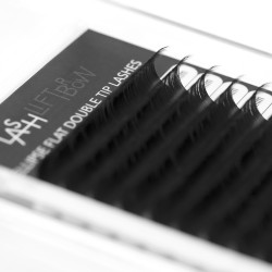 Ellipse Flat Double Tip Lashes D+ 0.15 x 13mm Ellipse Flat Double Tip Lashes D+ 0.15 x 13mm