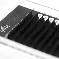 Ellipse Flat Double Tip Lashes D+ 0.15 x 14mm Ellipse Flat Double Tip Lashes D+ 0.15 x 14mm