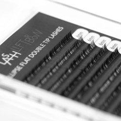 Ellipse Flat Double Tip Lashes D+ 0.15 x 6mm Ellipse Flat Double Tip Lashes D+ 0.15 x 6mm