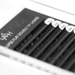 Ellipse Flat Double Tip Lashes D+ 0.15 x 7mm Ellipse Flat Double Tip Lashes D+ 0.15 x 7mm