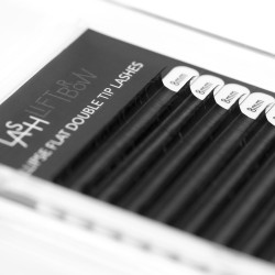 Ellipse Flat Double Tip Lashes D+ 0.15 x 8mm Ellipse Flat Double Tip Lashes D+ 0.15 x 8mm