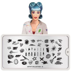 Stamping plate Artist 21 Stamping plate Artist 21