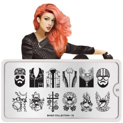 stempelplaat Biker 01 stempelplaat Biker 01