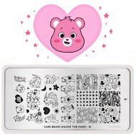 Plaque de tamponnage CARE BEARS UNLOCK THE MAGIC 01 (Saint-Valentin)