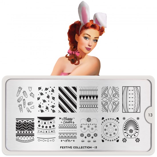 Plaque de tamponnage Festive 13 *